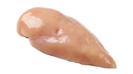 A smear of beige foundation on a white background