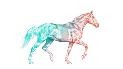 watercolor Horse sketch
