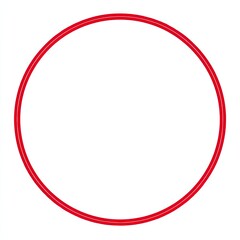 A simple red circle on a white background, suggesting concepts like unity or completion