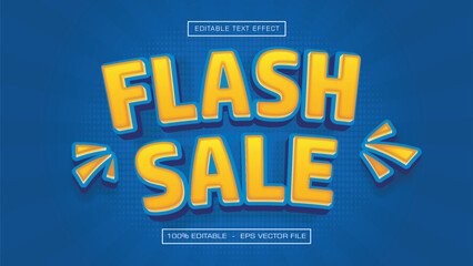 Flash Sale Bold 3D Promo Text Effect