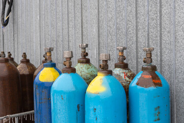 old gas bottles