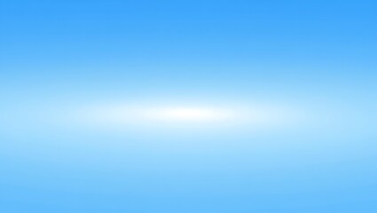 Serene blue sky with a bright sun shining through thin clouds