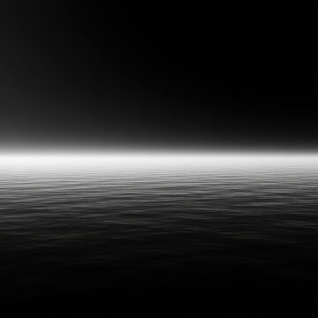 Conceptual visualization of the boundless void, a smooth monochrome gradient extending into pure, absolute, and infinite potentiality ,eternal ,abstraction ,limitless