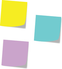Fototapeta premium Colorful Sticky Notes Vector Set – Memo Paper Stickers for Office, Education, Planning, Productivity, UI, Presentation and Social Media Design