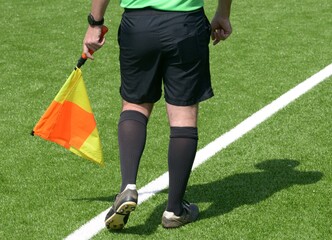 Fototapeta premium l'arbitre au football