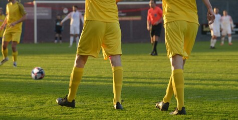 sur le terrain au match de football © ALAIN VERMEULEN