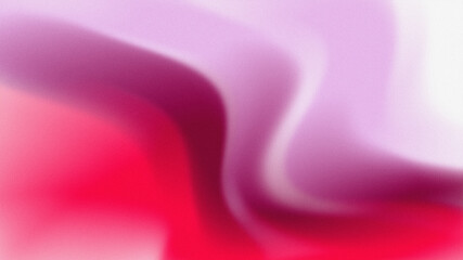Abstract grainy pink and purple gradient background with fluid wavy shapes