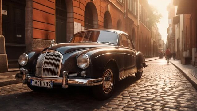 a beautifully maintained classic car
