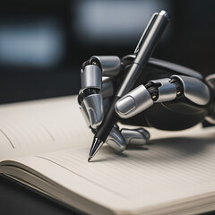 Robotic Hand Writing on Notebook with Pen