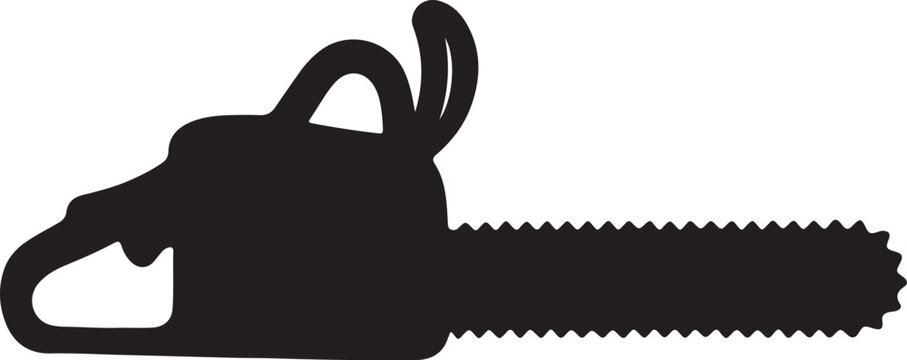 Chainsaw Silhouette Vector
