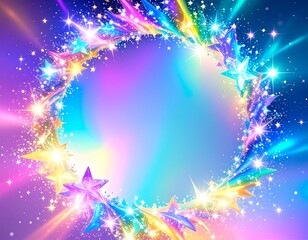 光り輝く星のリース