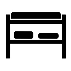 Fototapeta premium vector illustration furniture icons set bunk bed 