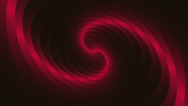 Vector Elegant swirling spiral illustration, with dark background, radiating a sense of abstract elegance and dynamic energy.  Geometric forms, and mesmerizing visual effect.