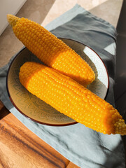 corn on a plate