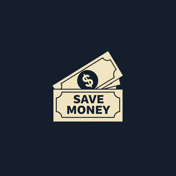 Money being saved in a box with dollar bills visible from the top view