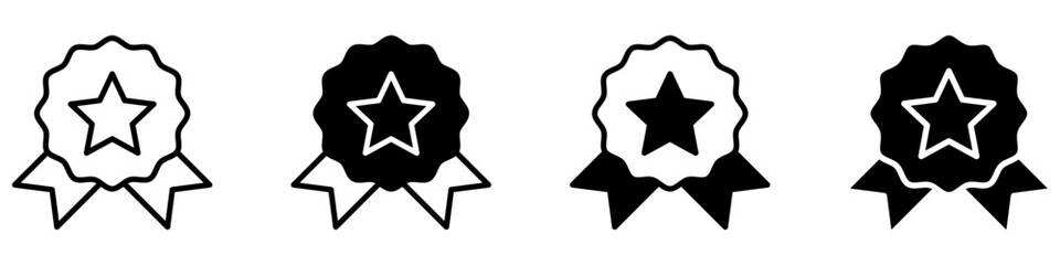 Obraz premium Reward vector set. premium Illustration sign collection. prize symbol. trophy logo.