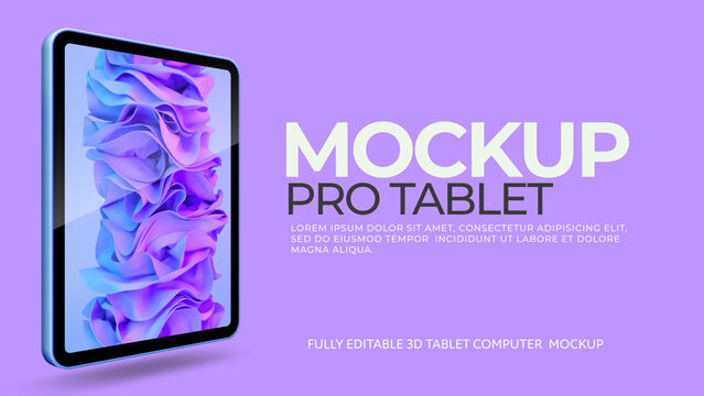 Tablet computers Mockup