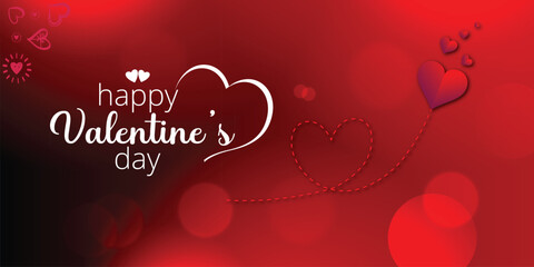 Happy Valentine's Day typography T-shirt design with a silhouette background, heart, love