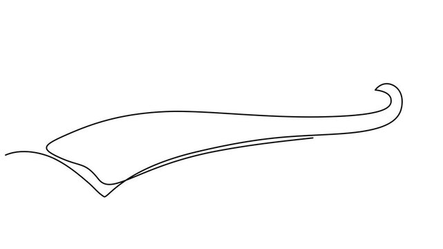 swoosh continuous one line drawing animation, swoosh animation continuous one line drawing, Baseball swoosh decorative calligraphic tail element. Underline retro swoop wave line for athletic shirt.