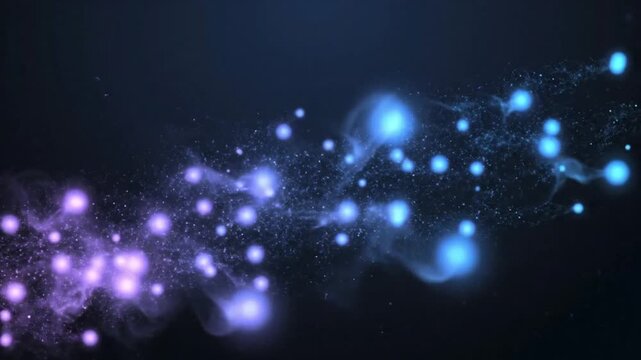 abstract blue background with particles