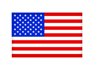 シンプルなアメリカ合衆国の国旗のイラスト素材3