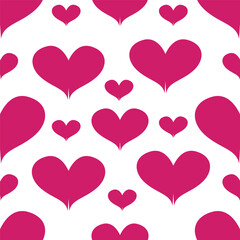 valentine day, valentine seamless pattern with hearts design for fabric, cotton, wallpaper, satin, carpet.
