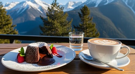 Coffee and Cake on Mountain Terrace.