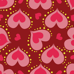 seamless pattern with hearts