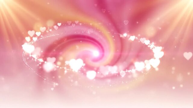 Dreamy Love Heart Vortex Soft Glow Motion