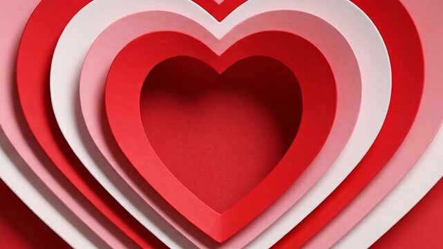 Deep Love Heart Tunnel Valentine Motion Background