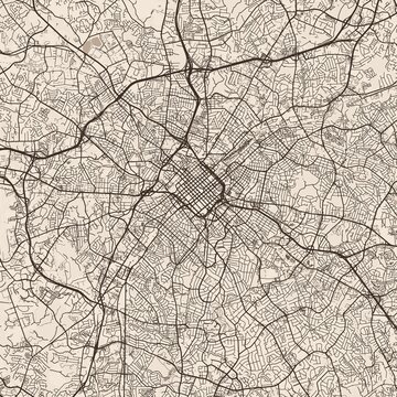 Charlotte City Map elegant sepia tones accentuate stark lines of elegant grids these high resolution raster images depict an urban landscape a refined blueprint of a living, emphasizing refined.