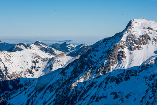 winter in the mountains balloon flights