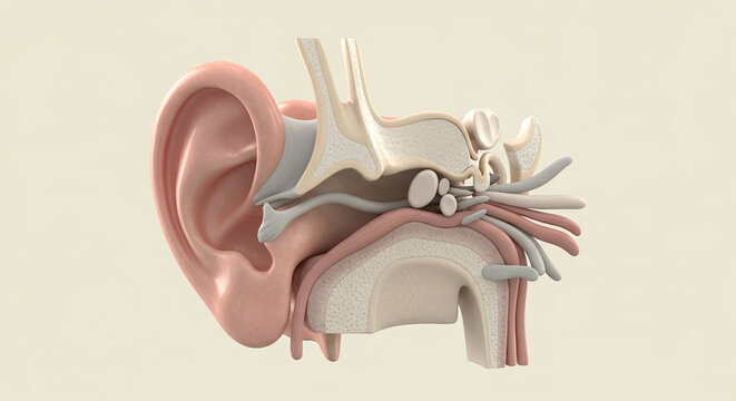 Anatomical Diagram of the Human Ear anatomy body human body