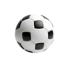 Fototapeta premium Classic Soccer Ball Floating Isolated White Background Studio Shot
