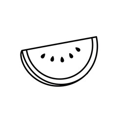 vector illustration of a watermelon