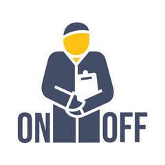 Doctor with clipping board.