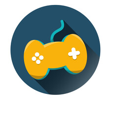 Gaming controller round icon © Vexels