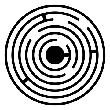 Maze Crop Spiral Illustration