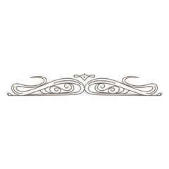 Fototapeta premium Curly lines divider decoration
