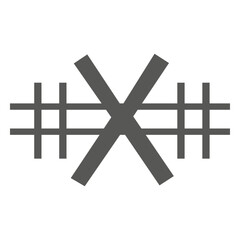 Fototapeta premium Don't cross fence icon