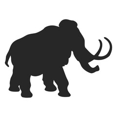 Obraz premium Mammoth silhouette