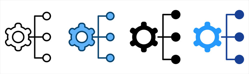 Obraz premium Planning Icon Multiple Style Vector Collection 