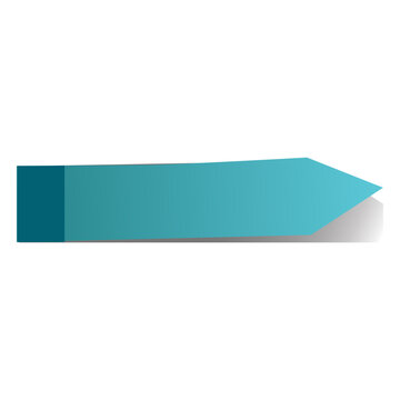 Blue sticky note arrow sticker