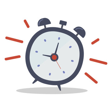 Alarm clock ringing doodle