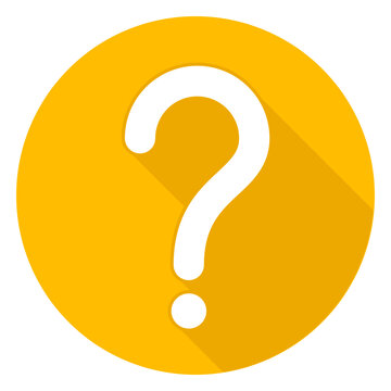 Yellow circle question mark icon