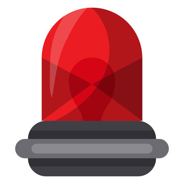 Firefighter alarm light illustration