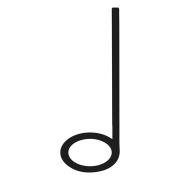 Half note isolated