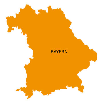 Bayern state map