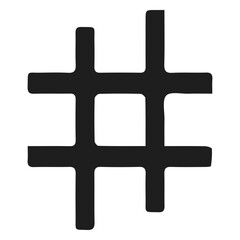 Fototapeta premium Music sharp sign