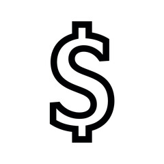 3D metallic silver dollar sign icon isolated on white background representing money, finance, banking, wealth and business currency symbol